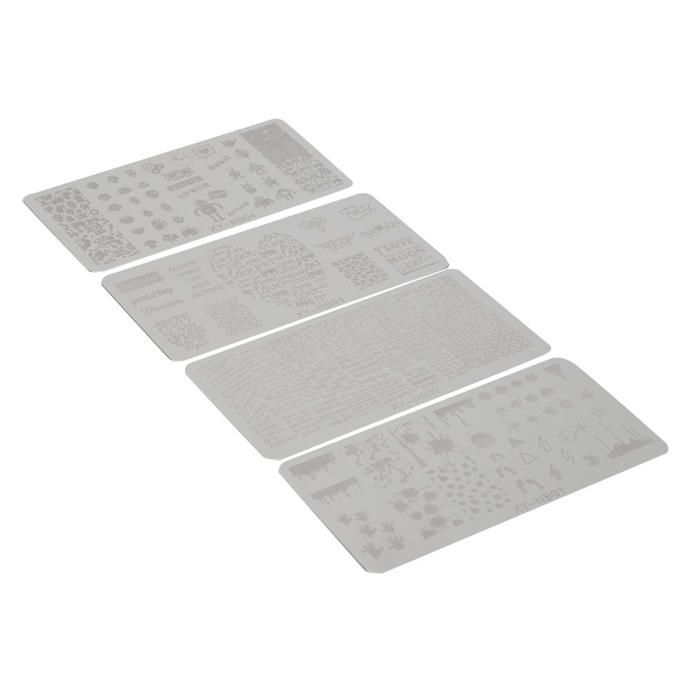 

Пластины для стемпинга ногтей Трафареты Узор DIY Штамповочный шаблон для печати на ногтях Инструмент для маникюра13-16