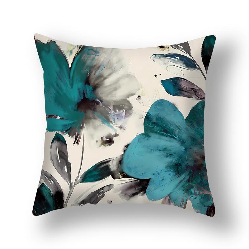Short Plush Pillowcase, Simple and Versatile Ginkgo Leaf Pillow, Modern Decorative Sofa Pillow, Cushion