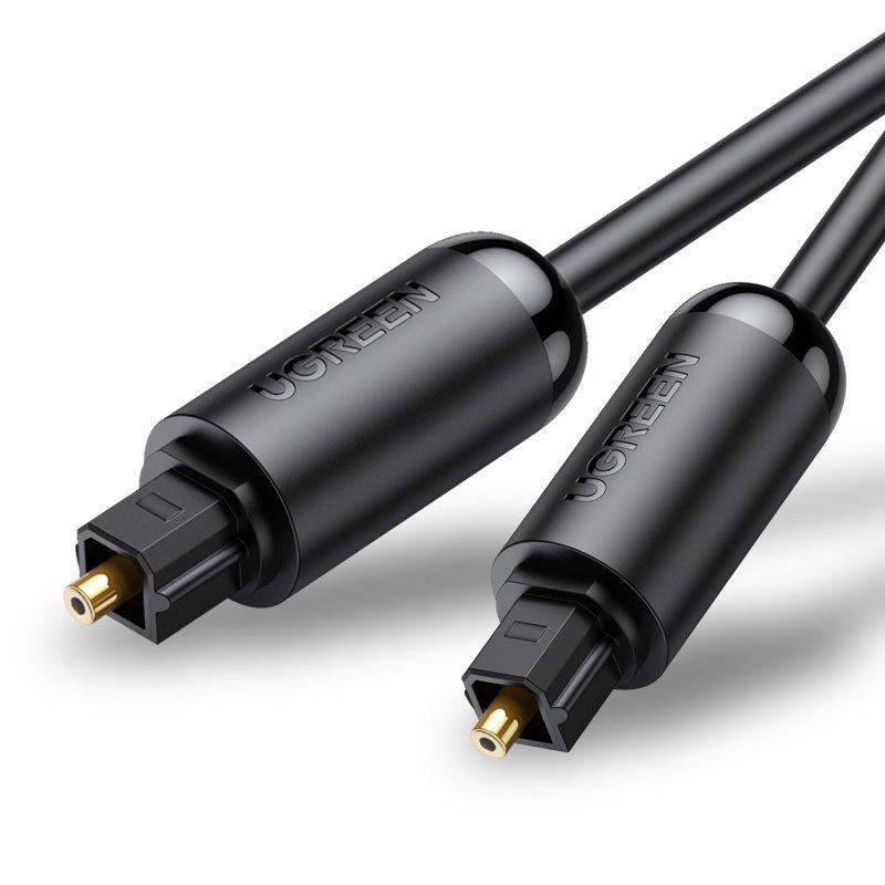 Ugreen 1.5m Toslink Optical Digital Audio Cable - Premium Black Finish