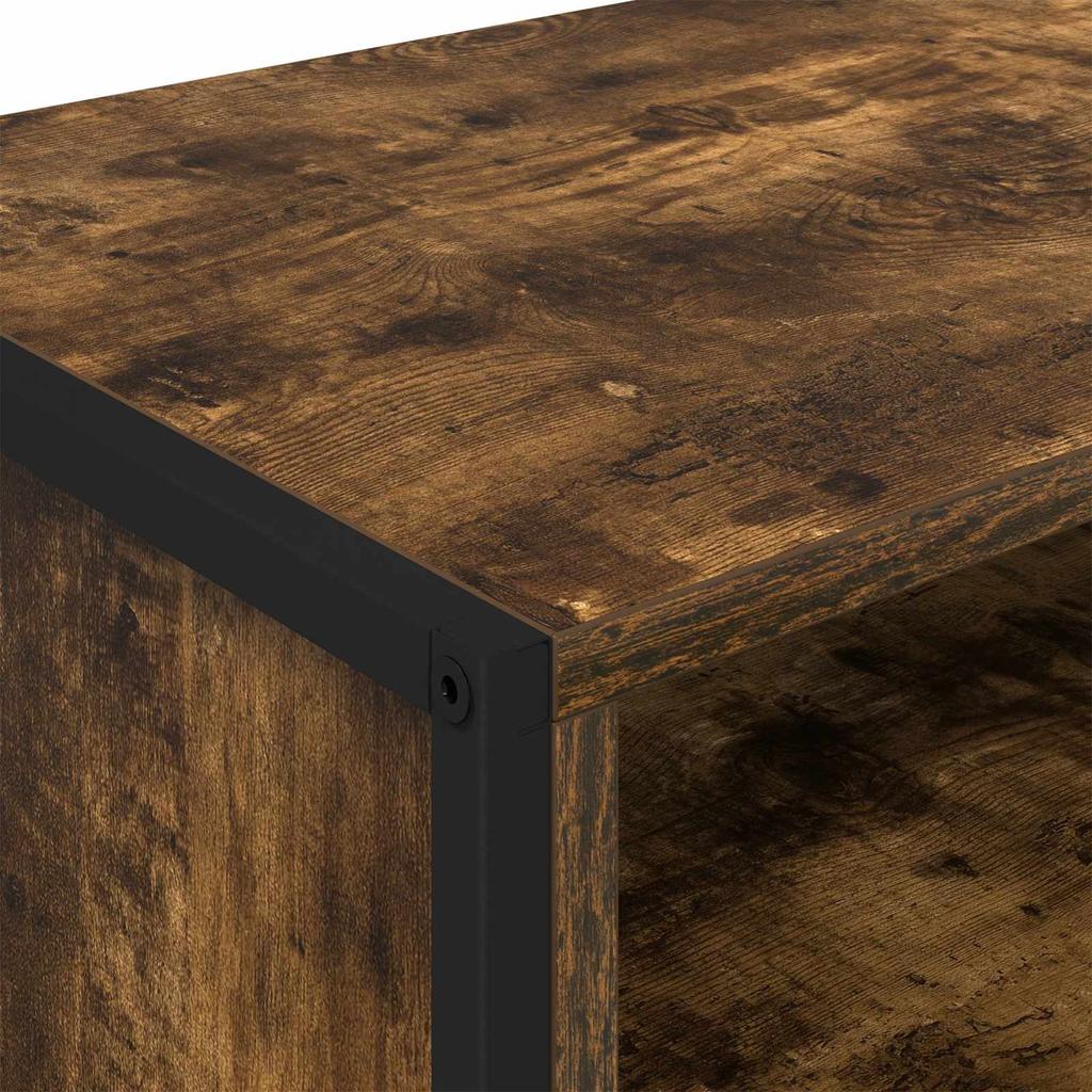 TV Cabinet Smoke Oak 100 x 36.5 x 30.5 cm Particleboard