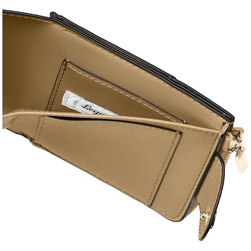 [Legato Largo] bifold wallet Thin Thin wallet LJ-P0111 ladies beige