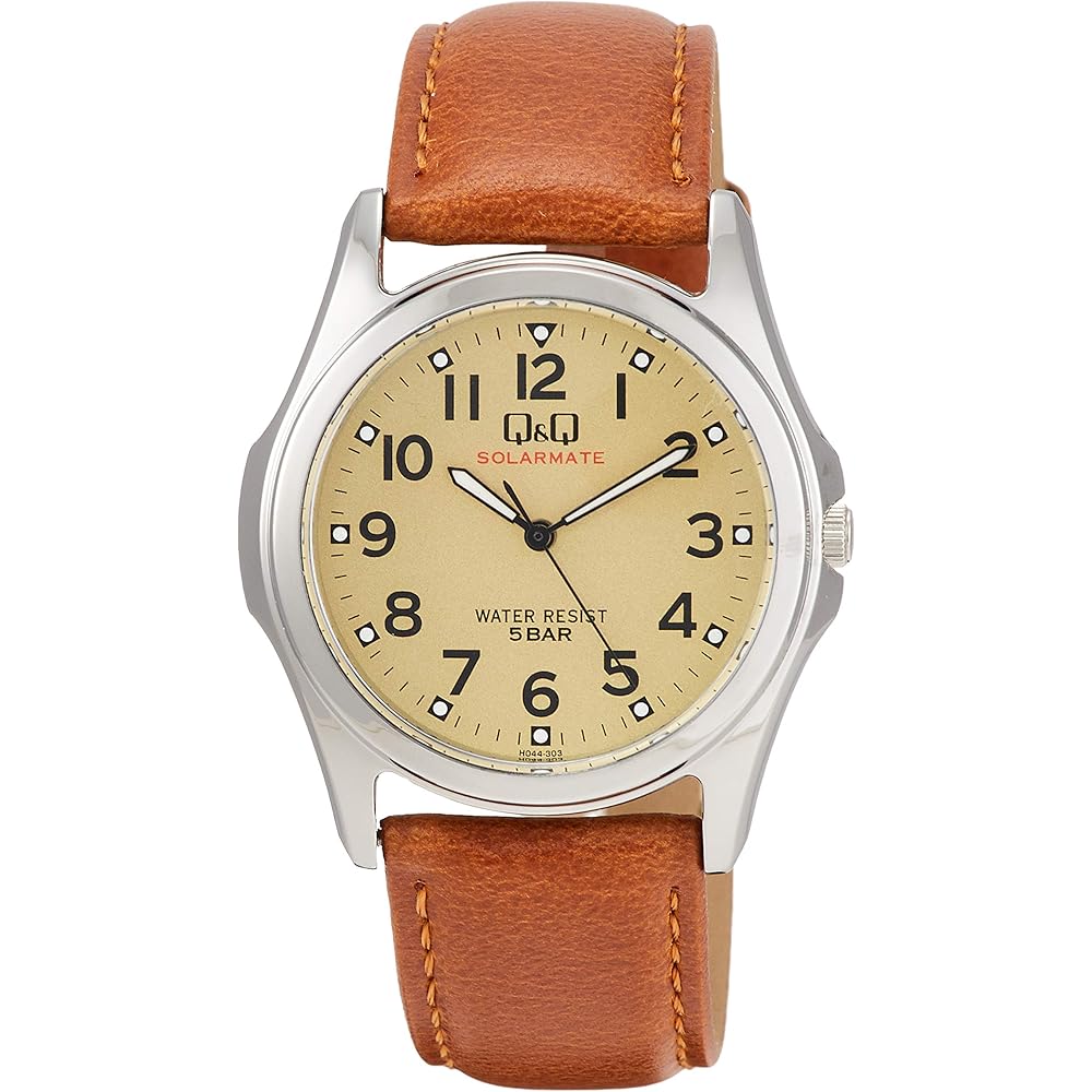 

Citizen Q&Q Men s Q&Q Solar Watch H044-303, Brown