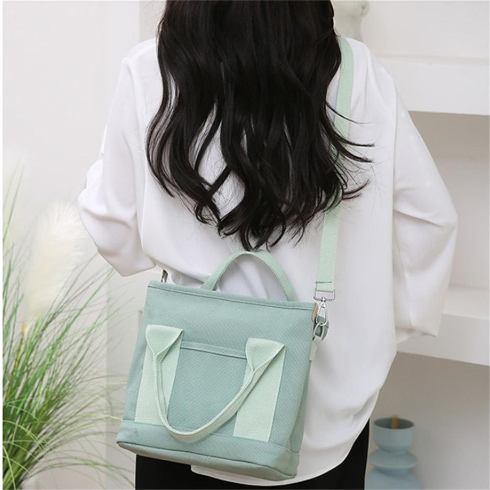 Women's Canvas Tote Bag  Handbags for Commuting Bag Pure Color Messenger Shoulder Bag Female Handbag