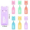 6pcs/Kit Charming Cartoon Mini Highlighter Pens Kawaii Pastel Colors Manga Markers Scrapbooking Diary Highlighter Stationery