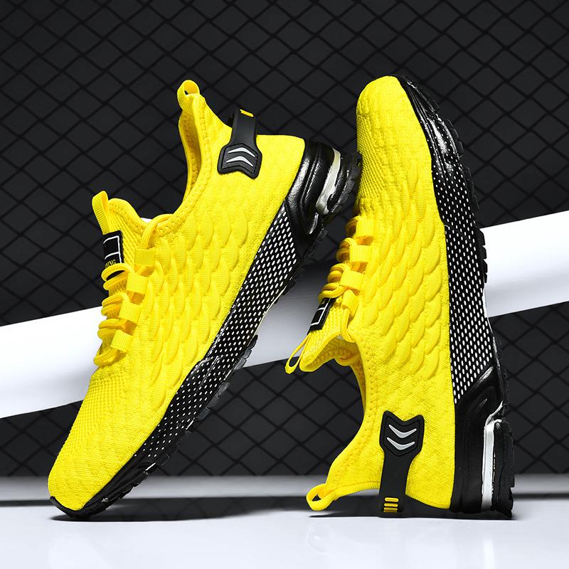 Men's Running Shoes Breathable Man Sports Sneakers Lace Up Comfort Casual Walking Shoes Athletic Training Footwear