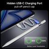 HOU Pencil for Apple iPad, USB-C Charging, Strong Magnetic Suction, Hidden Charging Port, Supports undo&Eraser, Long Battery Life, Stylus Suitable
