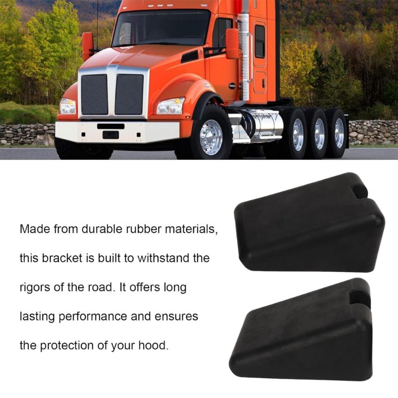 Pack of 2 Hood Latch Bumpers Support Replacement Left Right L856081 L85-6081 M75681 for Peterbilt 567 579