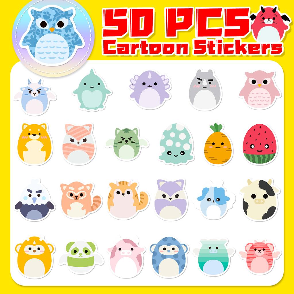 50 Simple Fruit Animal Stickers Fresh and Creative Simple Cute Simple Animal Stickers