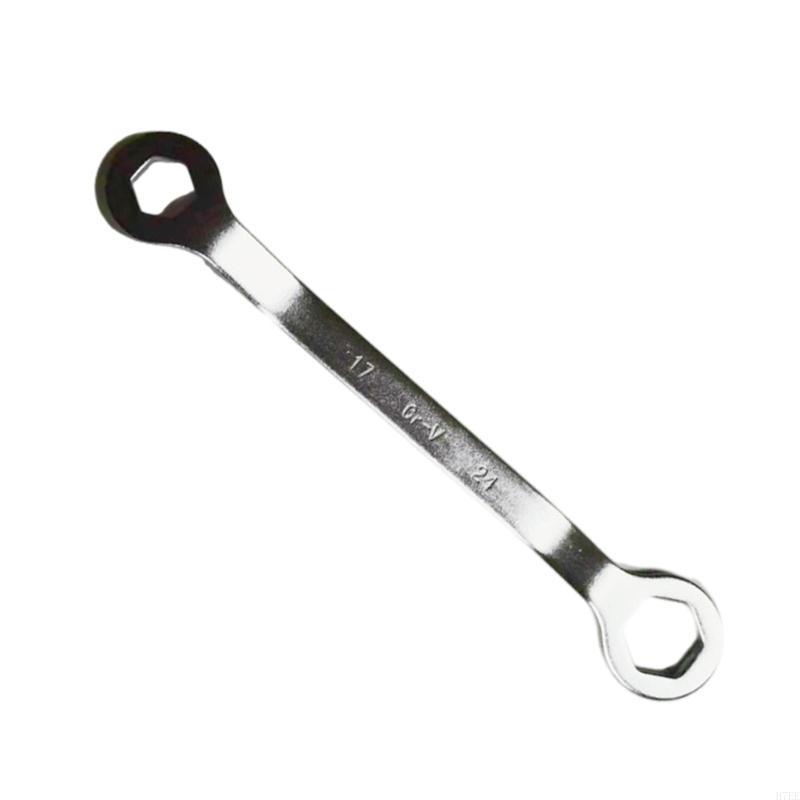 H7EE Professional 17mm/24mm Hexagonal Wrench Spanner Tool, Two in Feature Suitable for Automotive Work Motorbike Repairs