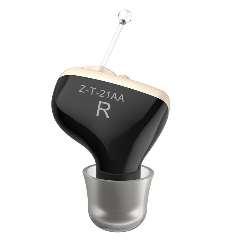 CIC Canal Invisible Hearing Aid: Mini Behind-the-Ear Noise Reduction Earphones for Elderly & Seniors.