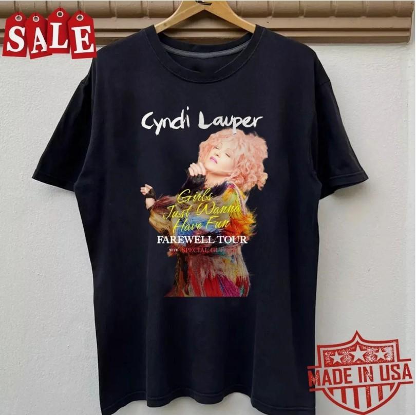 New Cyndi Lauper Farewell Tour 2025 Gift For Fans Unisex S-5XL Shirt Unisex T-Shirt XL