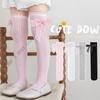 1 Pair Lovely Kids Lace Ruffle Stockings Bowknot Decorated Cotton Knee Length Socks for Sweet Girls Fashion Baby