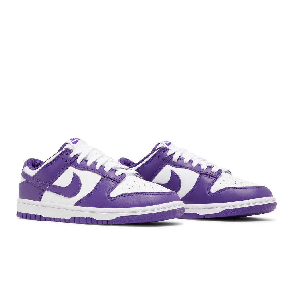 Nike Dunk Low 'Championship Purple' (Unisex) White / Court Purple Skateboard Shoes DD1391 104