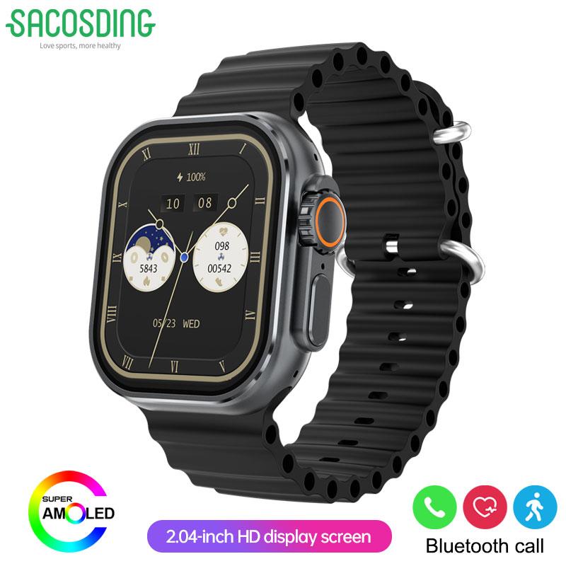 2025 NOVÉ IW9 PRO Chytré hodinky Muži Ženy 2,04 palcový HD AMOLED GPS Trajektorie NFC BT Hovor Měření srdeční frekvence Spánek Zdraví Monitorování Chytré hodinky Dárek
