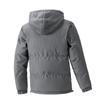 Men's Winter Hooded Faux Two-Piece Fleece Cotton Jacket - Thick and Warm