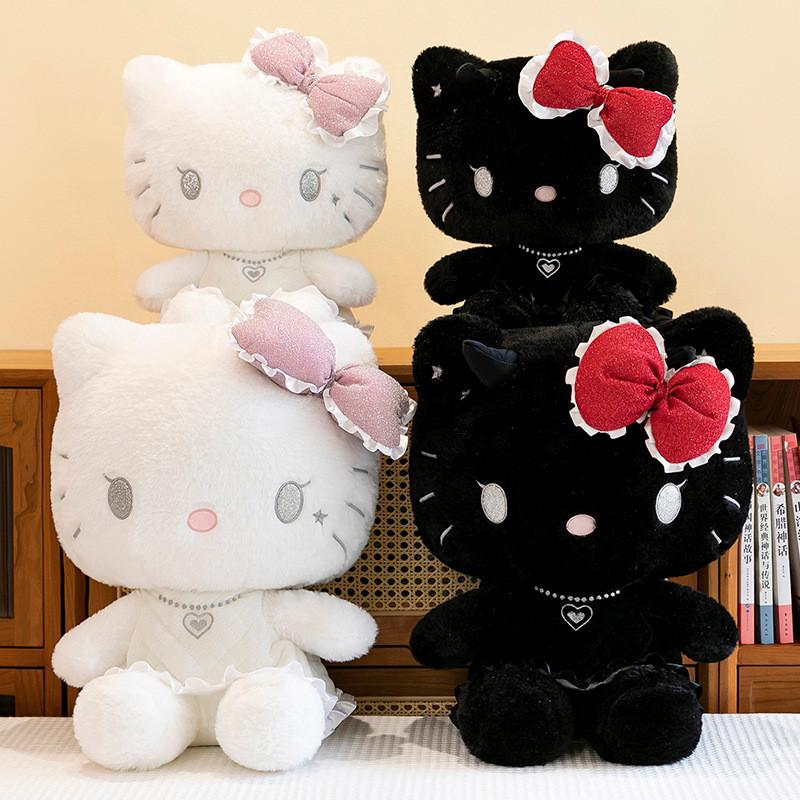 Adorable Peluche de Gato Kt Ángel Demonio Para Niñas Regalo Perfecto Almohada de Peluche
