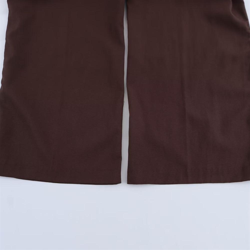 2025 Spring/Summer Women's Open-Back Vest & Loose Pleated Pants Set