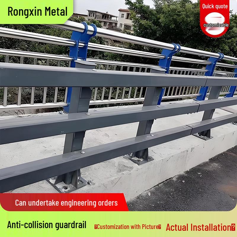 Q235 Bridge Anti-Collision Barrier for Landscape, Road, and River Protection