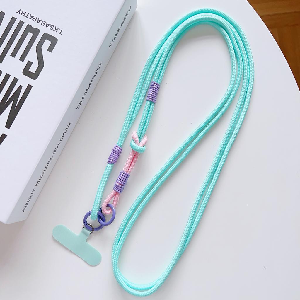 DIY 2-In-1 Mobile Phone Universal Lanyard, Crossbody Long Rope, Finger Rope, Fashionable Mixed And Matched Anti-Loss Rope