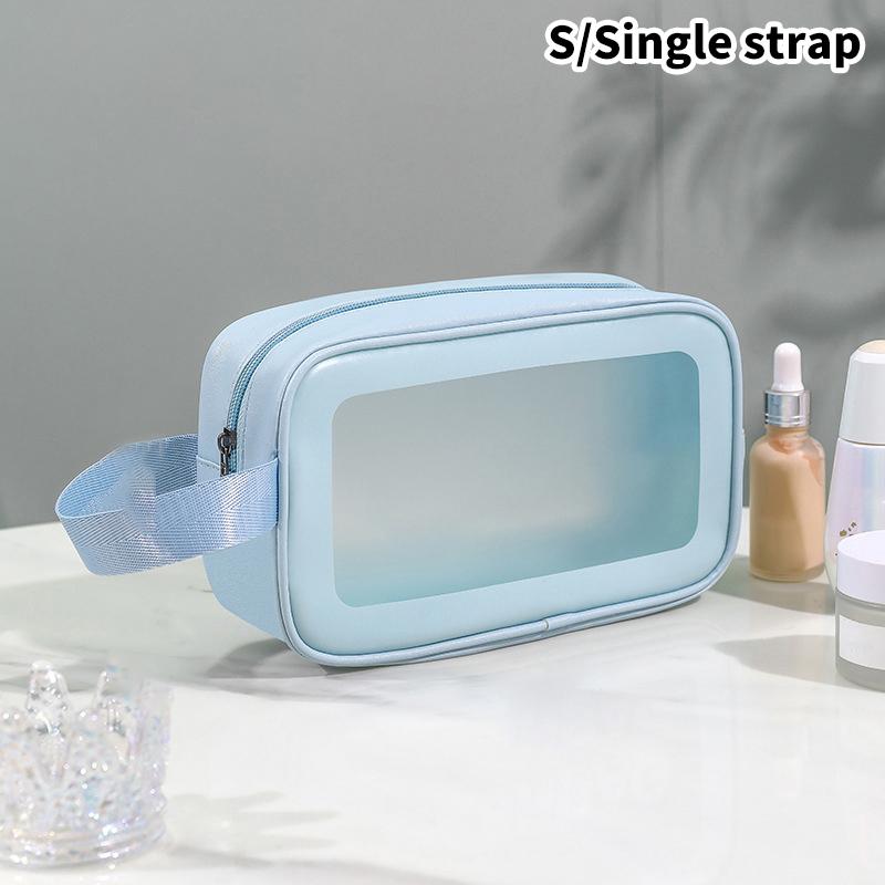 PU Women Travel Storage Bag Cosmetic Bag Makeup Bag Travel Organizer Bags Waterproof Wash Bag Transparent Cosmetic Cases