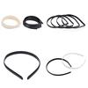 10 Pcs/Set Plastic Hair Band No Teeth Children Hair Accessory Diy Craft 2 Colors