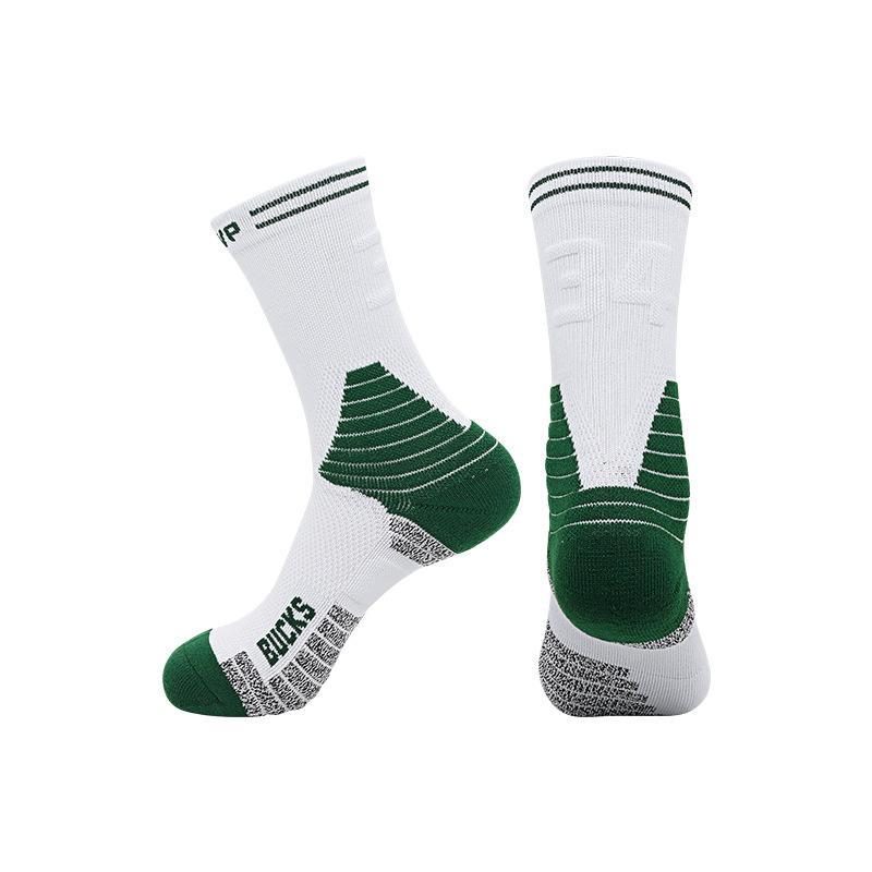 Meias Esportivas Profissionais Outono e Inverno Masculinas Americanas de Cano Alto para Basquete Absorventes de Suor Tubo Longo Estrela Número Base de Toalha Meias
