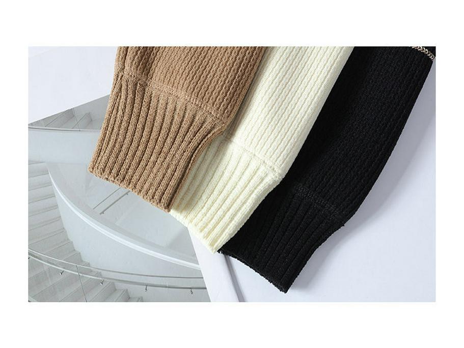 TBW9801 Velvet Warm Youthful Men's Round Neck Casual Hoodie