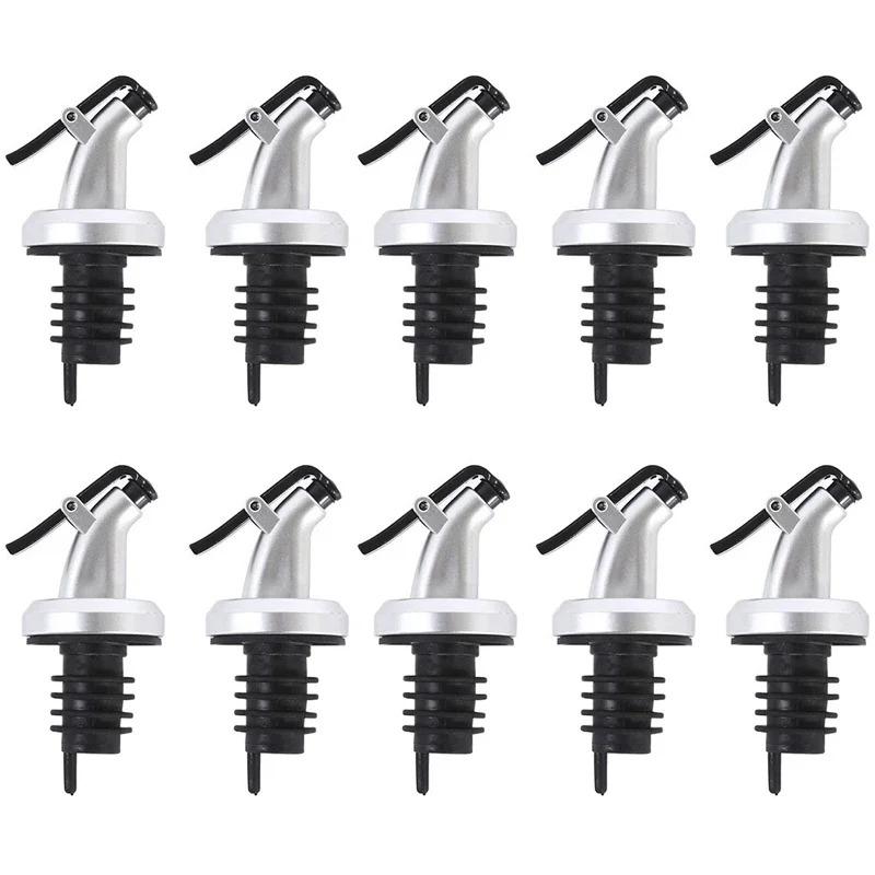 2/5/10KS Zátka na láhev s olejem Gumová zamykací zátka Těsnění Nepropustná Plastová hubička Rozprašovač Výlevky na víno Ocet Kuchyňské nářadí