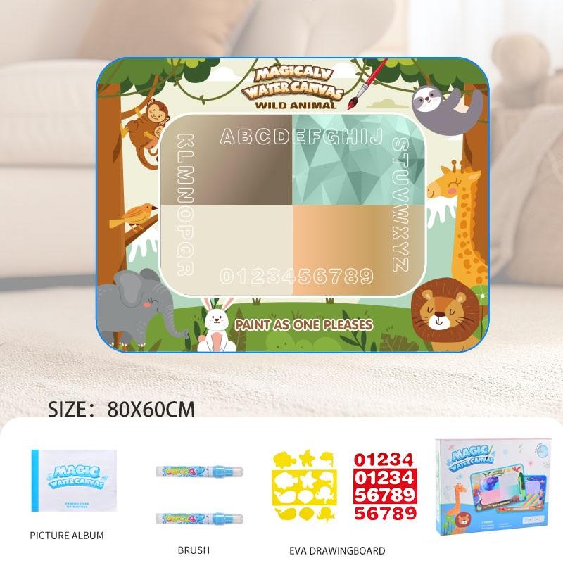 Magic Pens Water Doodle Mat Kids Painting Writing Color Doodle Drawing Mat Toy Bring Educational Toys for Girl Boy Toddler Gift