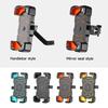 Bike Phone Mount Stand NonSlip Anti-Vibrations Universal Bike Handlebar Adjustable Phone Mount Clip Easily to Install