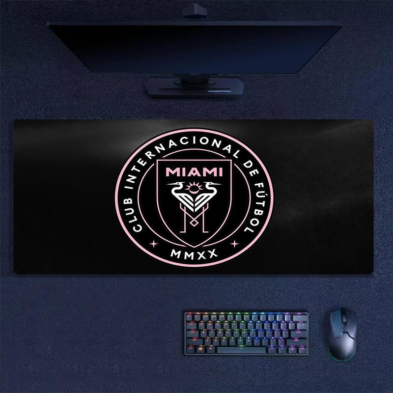 Inter Miami CF Print Cushion Non-slip Laptop Tablet Big Mousepad XXL Mat Mini PC Playmat With Lock edge