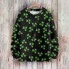 Herre Print Falsk Genser, Rundhalset Sweatshirt, Løs Langermet Topp