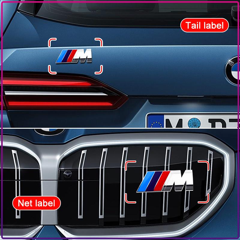 1 Pezzo Distintivo Logo Auto Griglia Anteriore Bagagliaio Decorazione Adesivo Accessori Per BMW E34 E46 E39 E38 E90 E60 E36 F30 F30 F10 E92 E38 E91 G30 G38 M3 M5