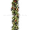 Poinsettia Wreath 180 cm / 2.7 m Christmas Wreath Vines Festive Party Decorations Home Decor for Fireplaces and Staircases