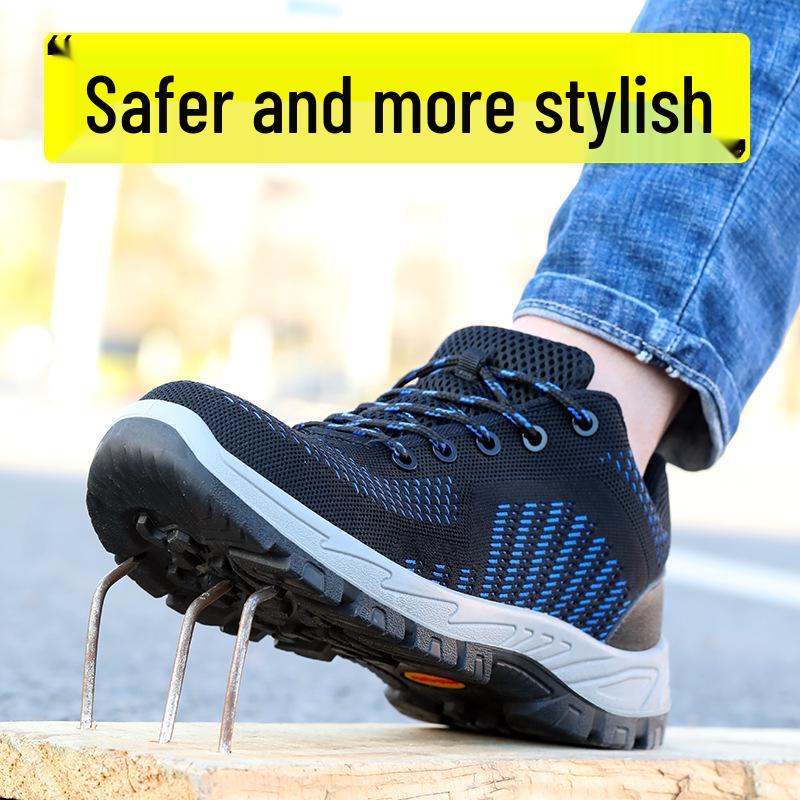 Atmungsaktive Antistatische Durchtrittsichere Anti-Quetsch-Sicherheitsarbeitsschuhe mit Fly-Knit