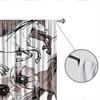 2pc Animal horse print curtains, polyester fabric, machine washable, suitable for bedroom and living room decoration