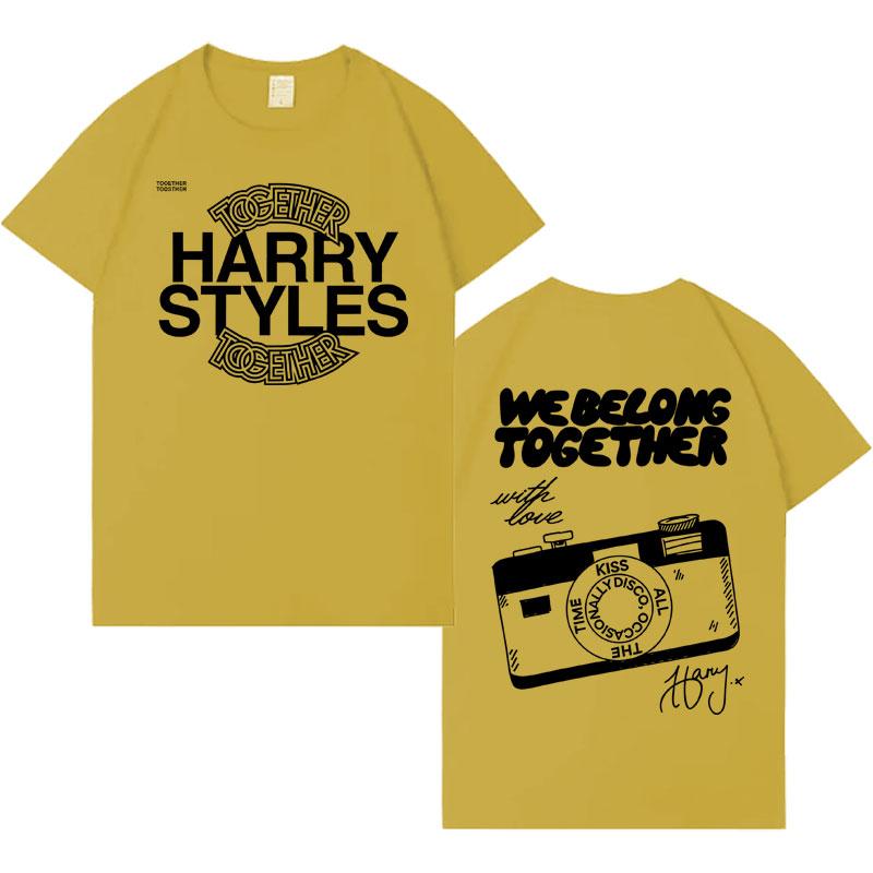 

Singer Harry Styles Together Album Tour 2026 Tshrits Casual Cotton T Shirt Mens Women Hot Sale Cozy Oversized Tshirt Streetwear XL