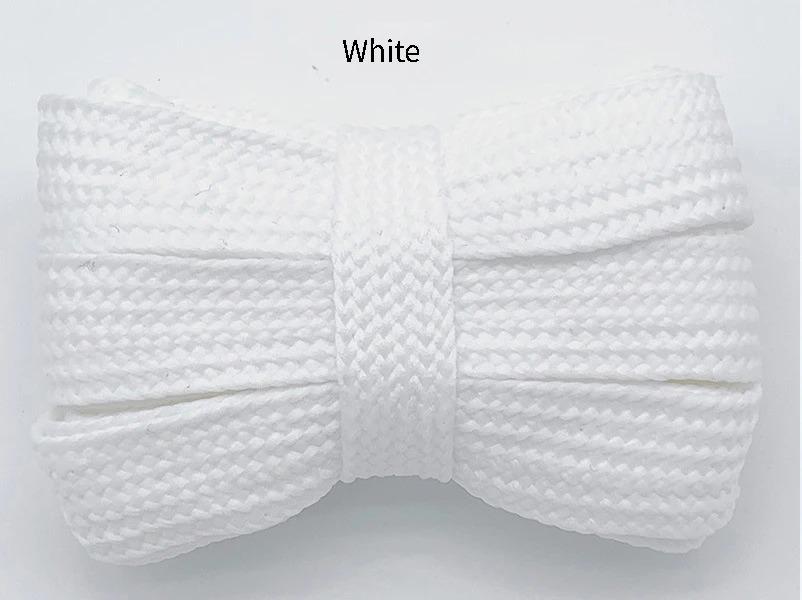 Neue 2 cm breite Mode-Schnürsenkel Herren und Damen Sneaker Flache Schuhe Freizeitschuhe Schnürsenkellänge 100/120/140/160cm Schnürsenkel 18 Farben