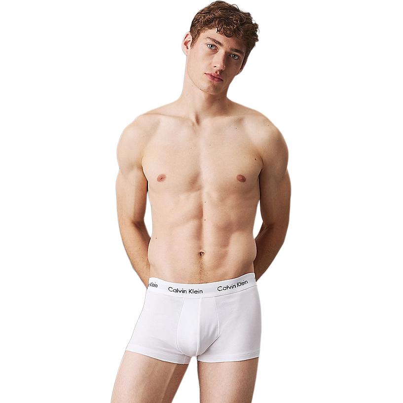 Calvin Klein Low Rise Blended Simple Comfortable Boxer Briefs Men Underwear White 0000U2664G-100