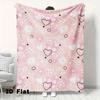 1pc, Contemporary Style Flannel Living Room Napping Air Conditioning Sofa Four Seasons Travel Blanket, Digital Printing, Mixed Color, with Holiday Spr