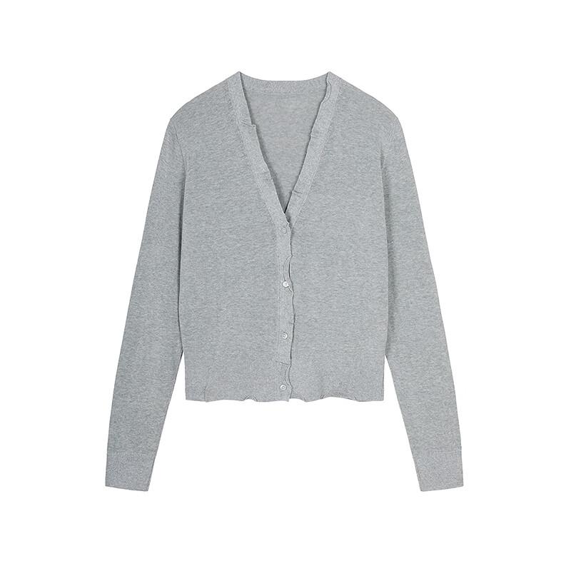 JNBY 2025 Spring V-Neck Slim-Fit Cardigan