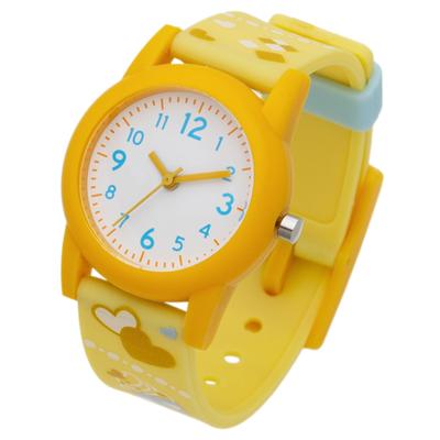 Armbanduhr Analog PVC-Gurt Kinder Gelb Mehr [Fieldwork] Damen KDS015-3 Rosa/Hellblau/Gelb/Lila
