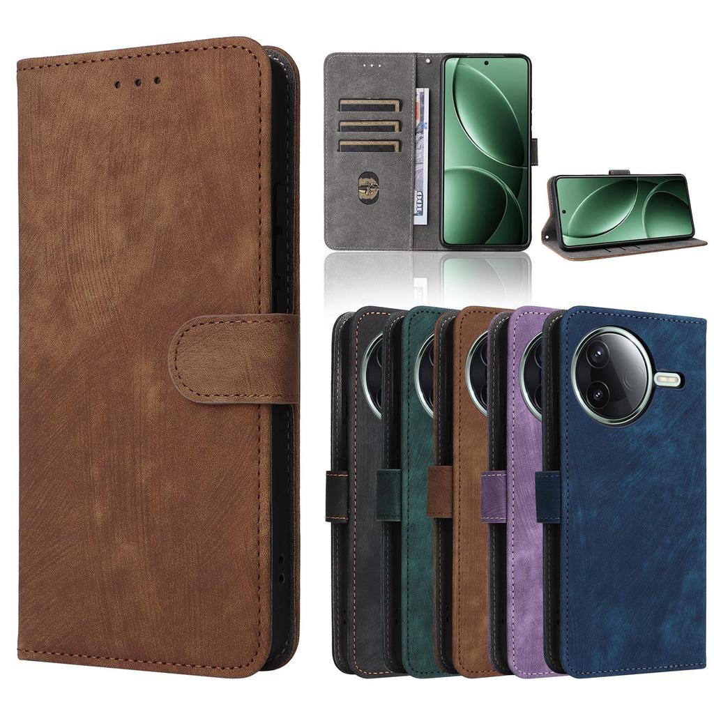 Flip Cover for Xiaomi Poco F7 Ultra PU Leather Full-Body Protection [RFID Blocking] Phone Case