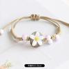Retro Stone Flower Bracelet Female Jingdezhen Handmade Jewelry Woven Ceramic Pinched Flower Bracelet
