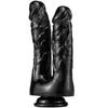 Zwei-zinkiger Simulations-Dildo Anal-Plug Masturbationsgerät Weiblicher Hinterhof Anal-Plug Dildo Erwachsenenprodukte