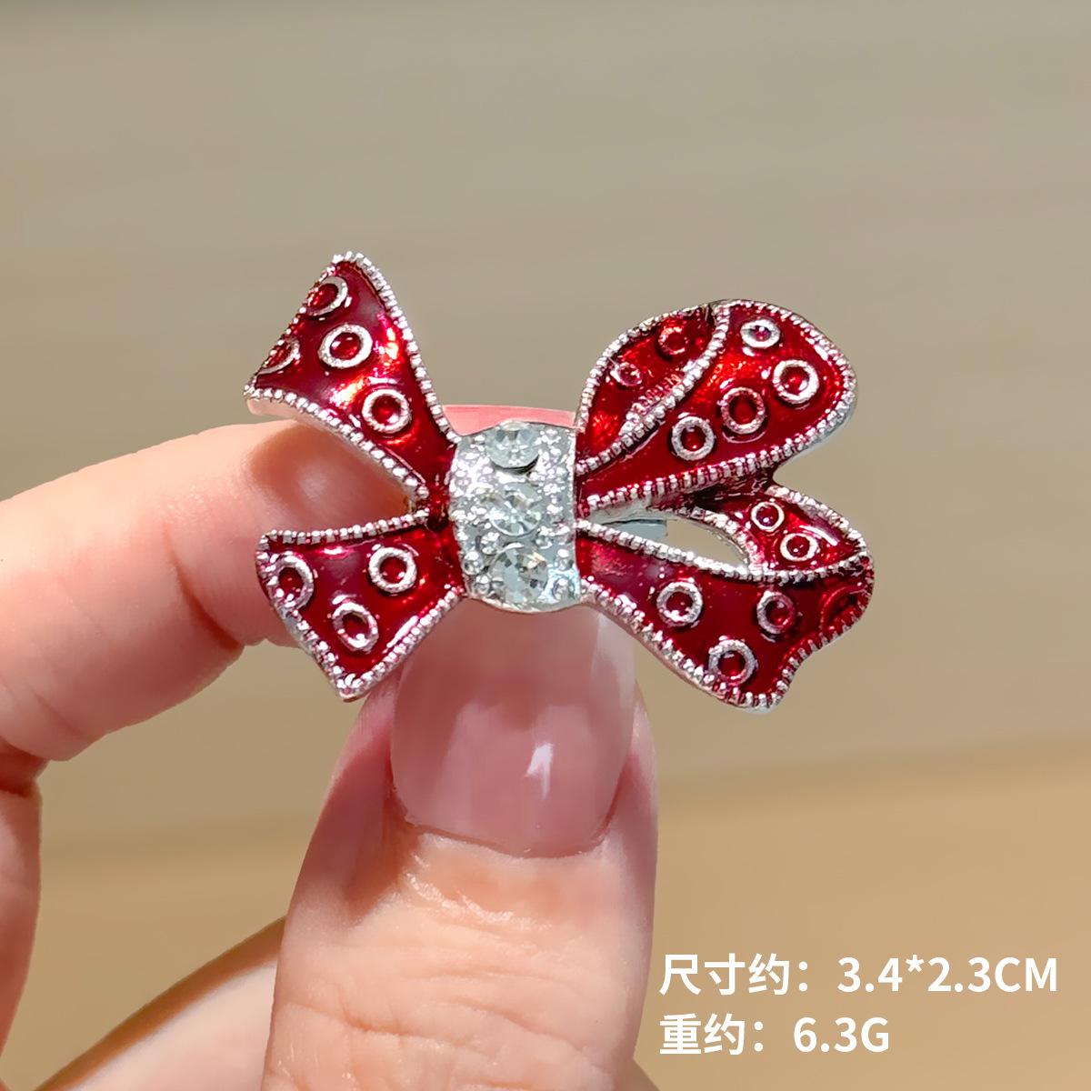 

Анти-светлая мода полный бриллиантовый бант корсаж сплав темперамент брошь красный значок пальто булавка ниша