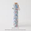 Japanese-Style Small Floral Ultra-Light 130g Black-Coated Sunscreen Umbrella, Fully Blackout, Uv Protection, Foldable, Portable, for Sun and Rain