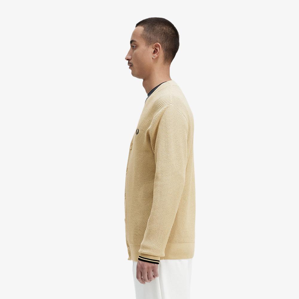 Fred Perry [Sharp] Waffle Stitch Cardigan (691) Afpm2336508-691