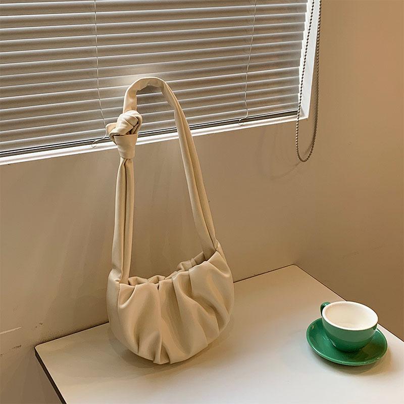 Bag Women 2025 Spring New Design Folded Dumpling Bag Fashion One Shoulder Oblique Span Small Bag Women