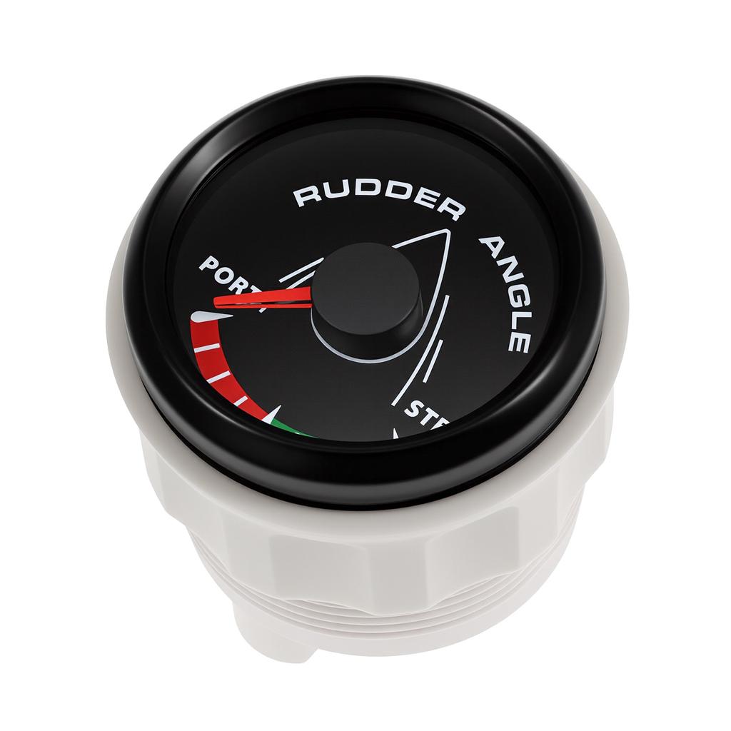 52MM Ruderwinkelanzeige mit 8-farbiger Hintergrundbeleuchtung Wasserdichte Ruderpositionanzeige mit Sensor 0-190 Ohm für Boot Yacht Marine